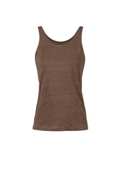 Blue Doris Linen Tank Top bark - Blue Sportswear