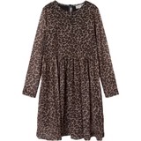 Name It Silje Ls Dress Black/Animal - Name It