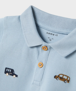 Name It Dexter Polo Top Celestial Blue - Name It