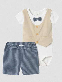 Name It Helmar Shorts Set Blue mirage - Name It