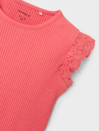 Name It Halina SS Top Spiced Coral - Name It
