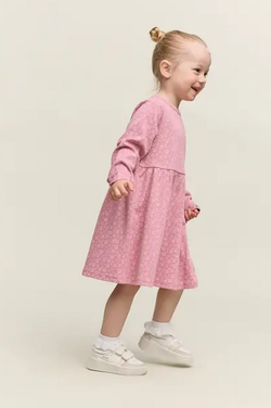Gullkorn Villvette Kjole Dus rosa - Gullkorn Design