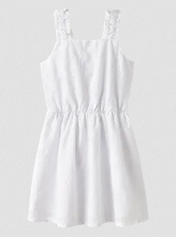 Name It Violeta Strap Dress BRIGHT WHITE - Name It