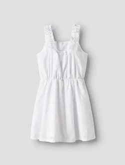 Name It Violeta Strap Dress BRIGHT WHITE - Name It