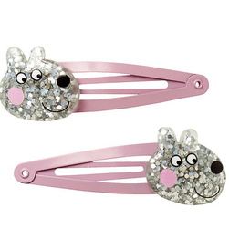 Name It Amari Peppa 2pk Hairclips Cameo Pink - Name It