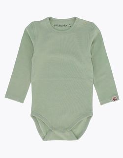 Gullkorn Villvette Baby Body Grågrønn - Gullkorn Design