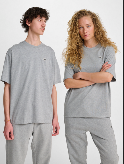 Hummel loose bee t-skjorte  GREY MELANGE - Hummel