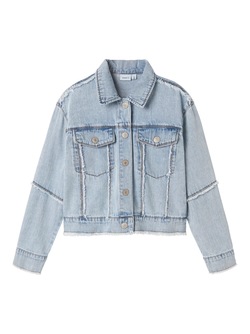 Name It Fray Denim Jacket LIGHT BLUE DENIM - Name It