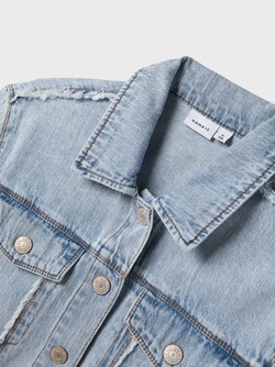 Name It Fray Denim Jacket LIGHT BLUE DENIM - Name It