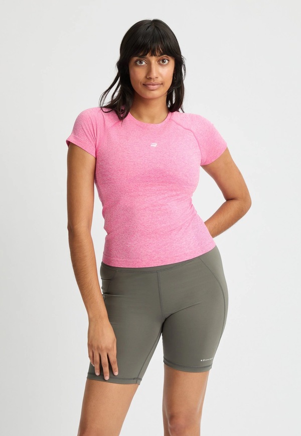 Røhnisch Seamless Flex Tee Carmine Rose - Røhnisch