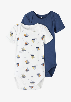 Name It SS Body 2Pk Boats/Bright White - Name It
