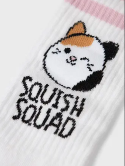 Name It Momsa Squish Tennis Sock Bright White/Cameo Pink - Name It