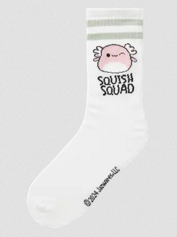 Name It Momsa Squish Tennis Sock Bright White/Aqua Grey - Name It
