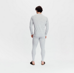 Tufte Men's Bambull Long Johns High-Rise Melange - Tufte