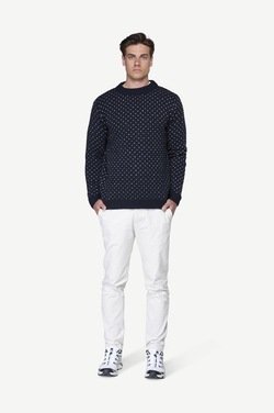 Devold Sørisen Wool Sweater Ink/Offwhite - Devold